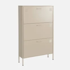 Sapateira industrial de metal com 3 gavetas