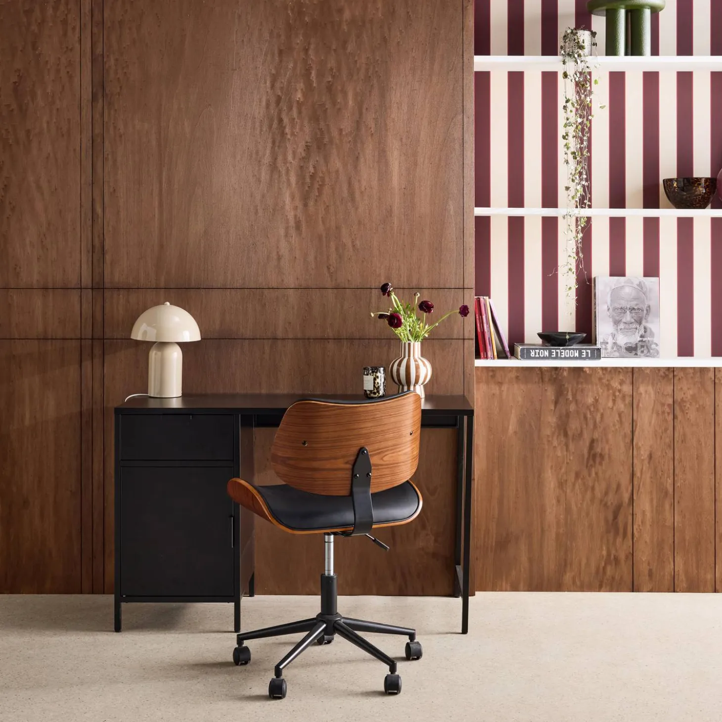 Secretaria em aço laminado, 1 gaveta