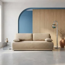 Sofá-cama conversível chenille, 3 lugares