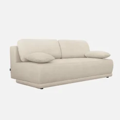 Sofá-cama conversível chenille, 3 lugares
