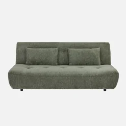 Sofá-cama conversível em tecido chenille, 3 lugares