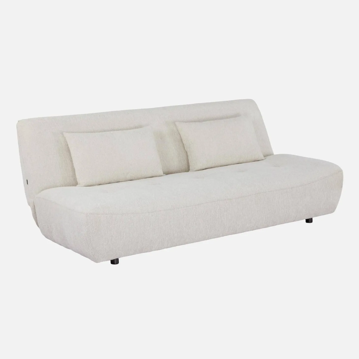 Sofá-cama conversível em tecido chenille, 3 lugares