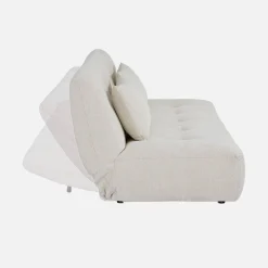Sofá-cama conversível em tecido chenille, 3 lugares