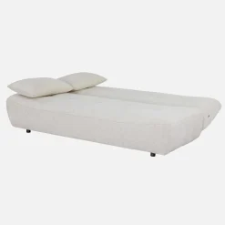 Sofá-cama conversível em tecido chenille, 3 lugares