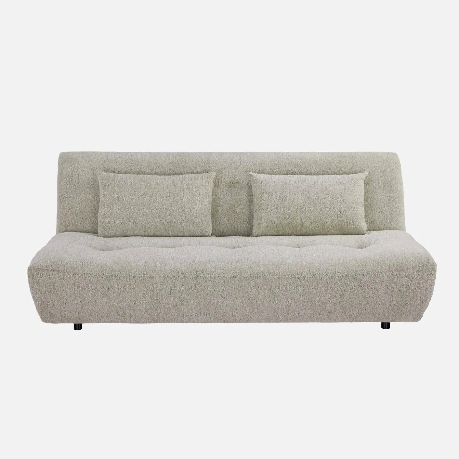Sofá-cama conversível em tecido chenille, 3 lugares