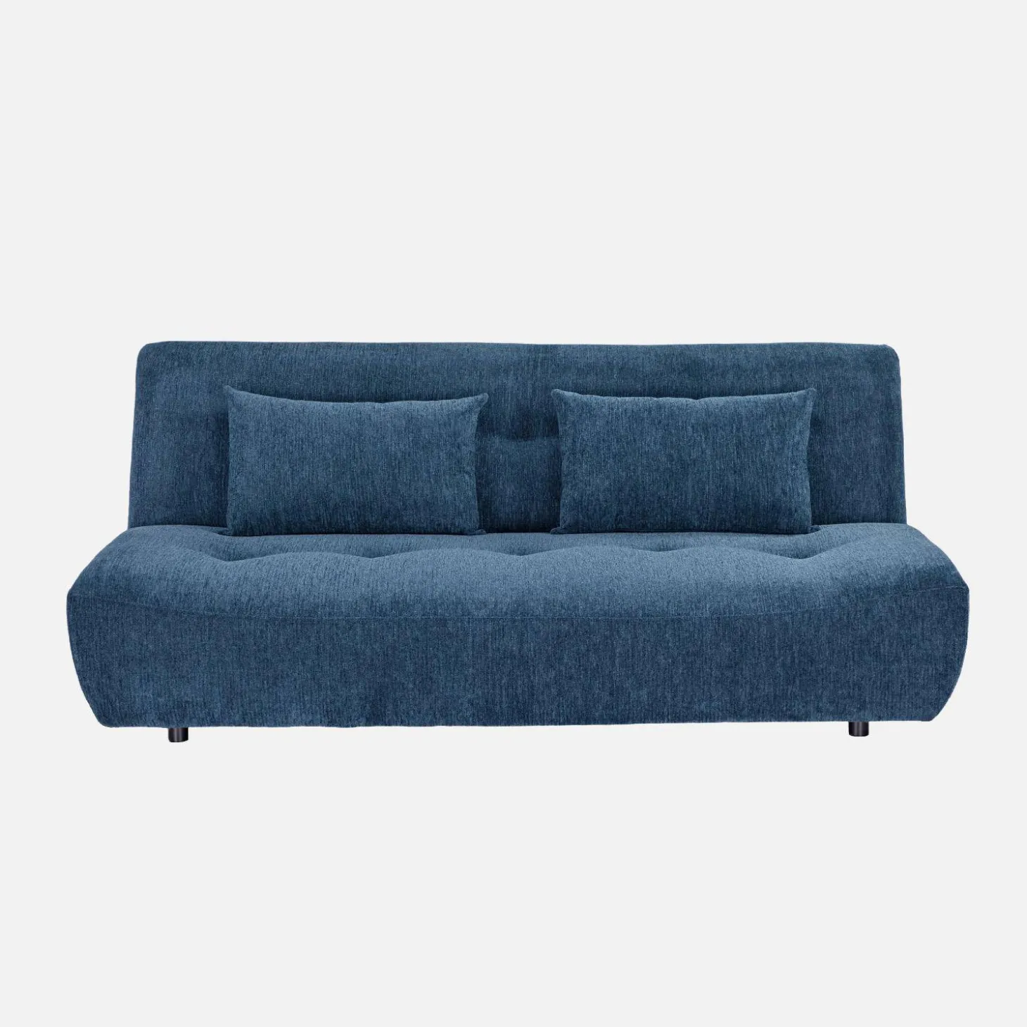 Sofá-cama conversível em tecido chenille, 3 lugares