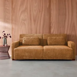 Sofá-cama conversível em tecido, 3 lugares