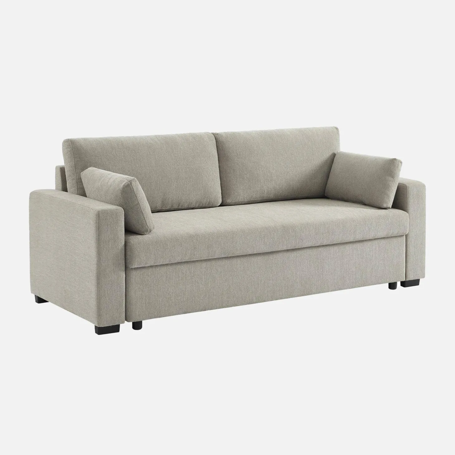 Sofá-cama conversível em tecido, 3 lugares