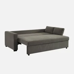 Sofá-cama conversível em tecido, 3 lugares