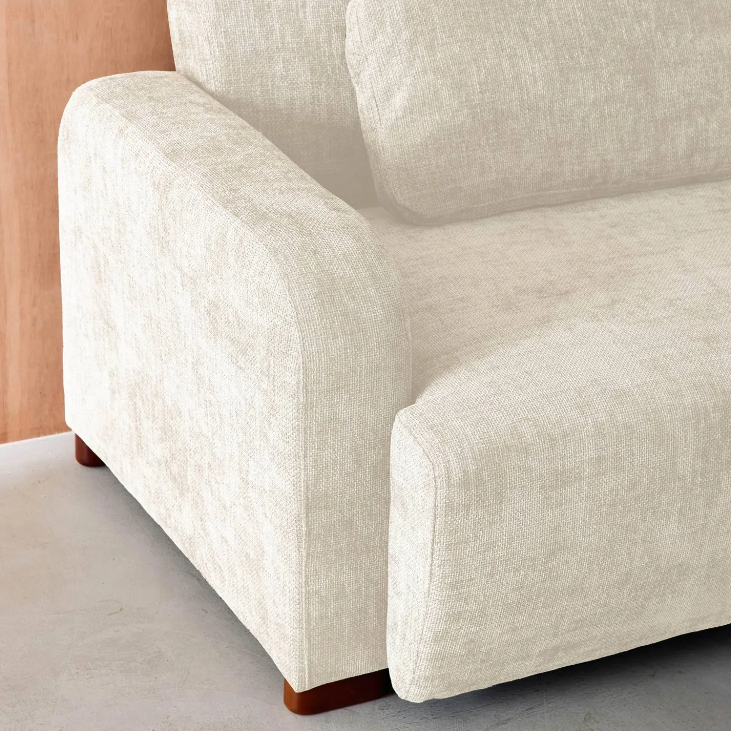 Sofá-cama conversível em tecido, 3 lugares