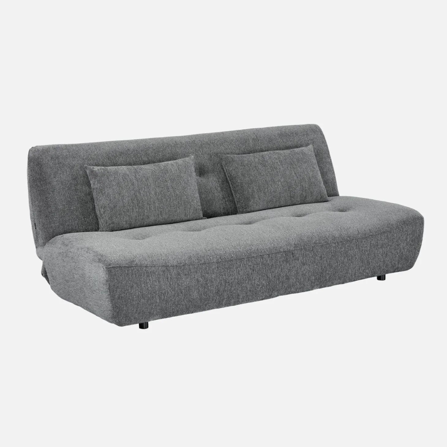 Sofá-cama conversível em tecido chenille, 3 lugares