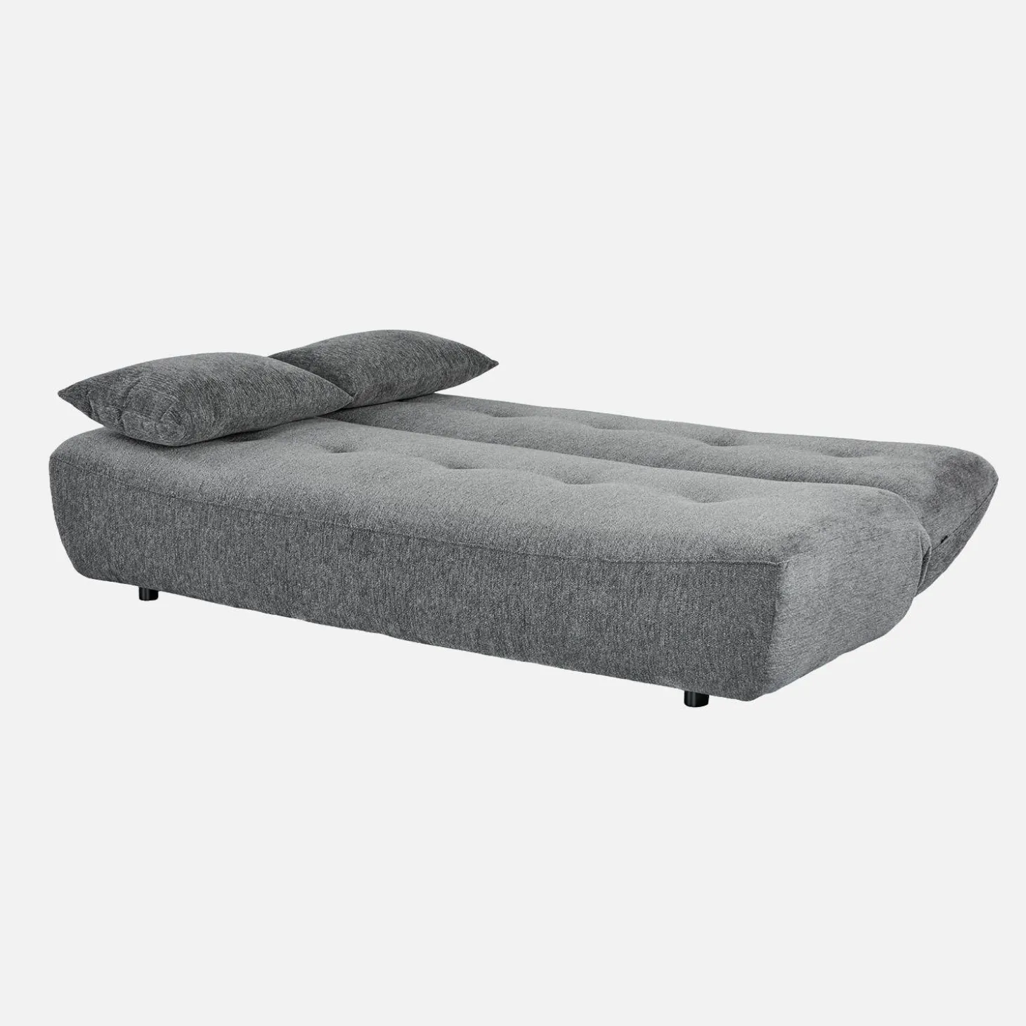 Sofá-cama conversível em tecido chenille, 3 lugares