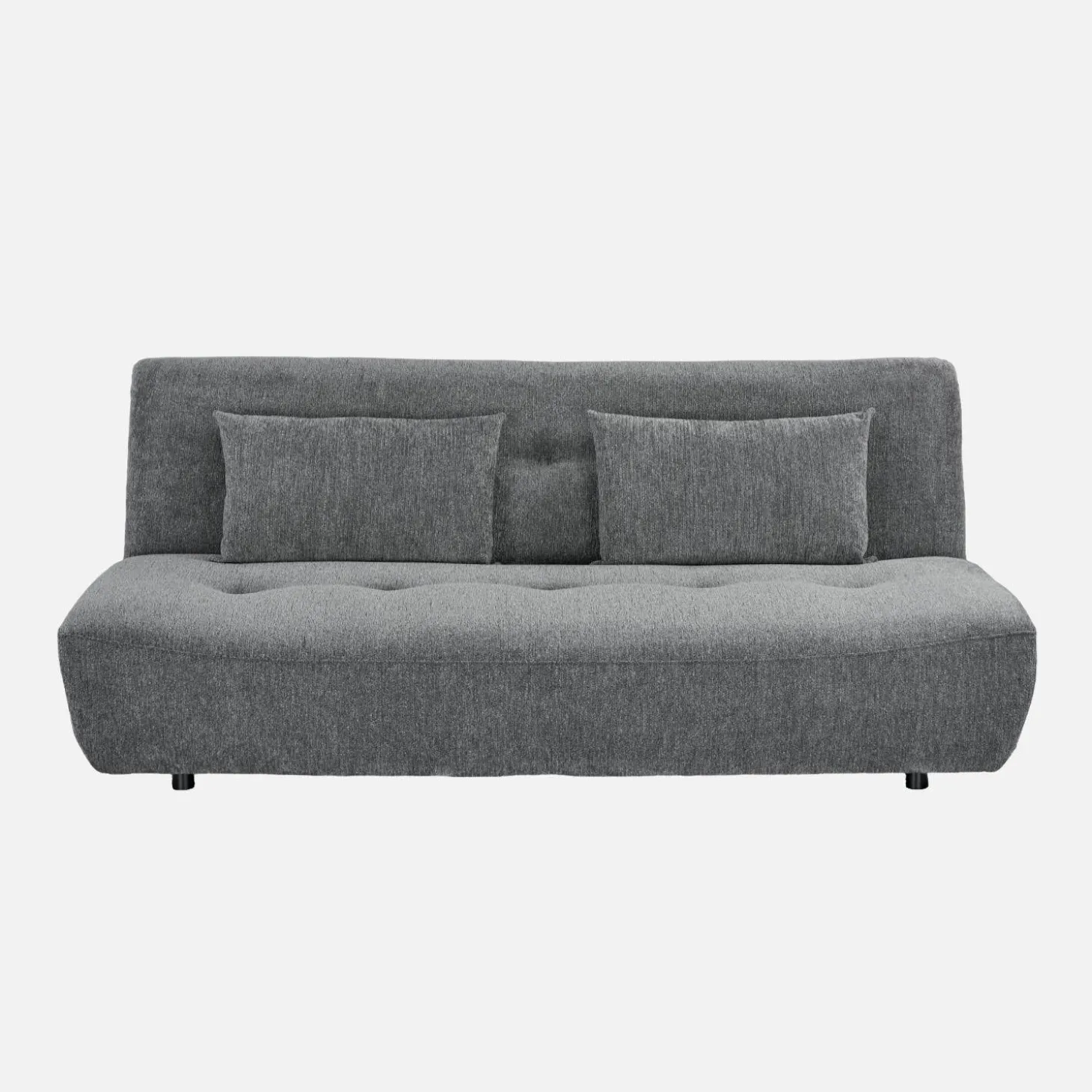 Sofá-cama conversível em tecido chenille, 3 lugares