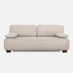 Sofá-cama conversível em veludo canelado, 3 lugares
