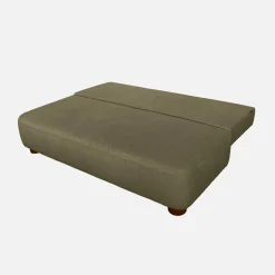 Sofá-cama conversível em veludo canelado, 3 lugares