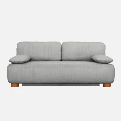 Sofá-cama conversível em veludo canelado, 3 lugares