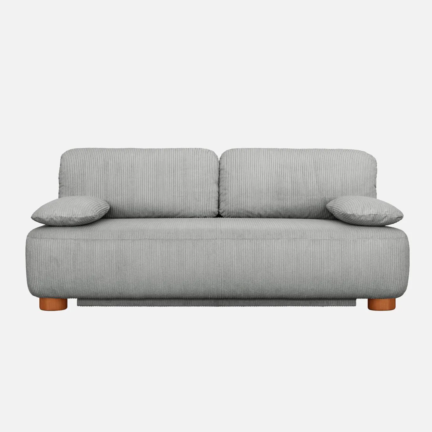 Sofá-cama conversível em veludo canelado, 3 lugares