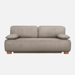 Sofá-cama conversível em veludo canelado, 3 lugares