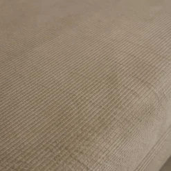 Sofá-cama conversível em veludo canelado com estrutura cromada, 3 lugares