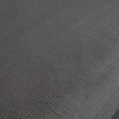 Sofá-cama conversível em veludo canelado com estrutura cromada, 3 lugares