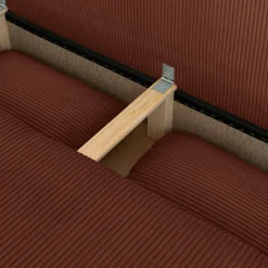 Sofá-cama conversível em veludo canelado, 3 lugares