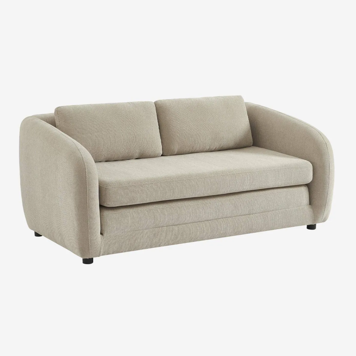 Sofá-cama conversível tecido chenille, 2 lugares
