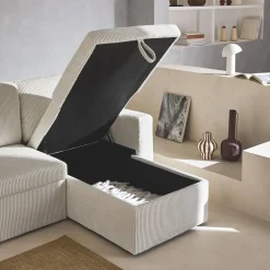 Sofá-cama de canto conversível, 3 lugares