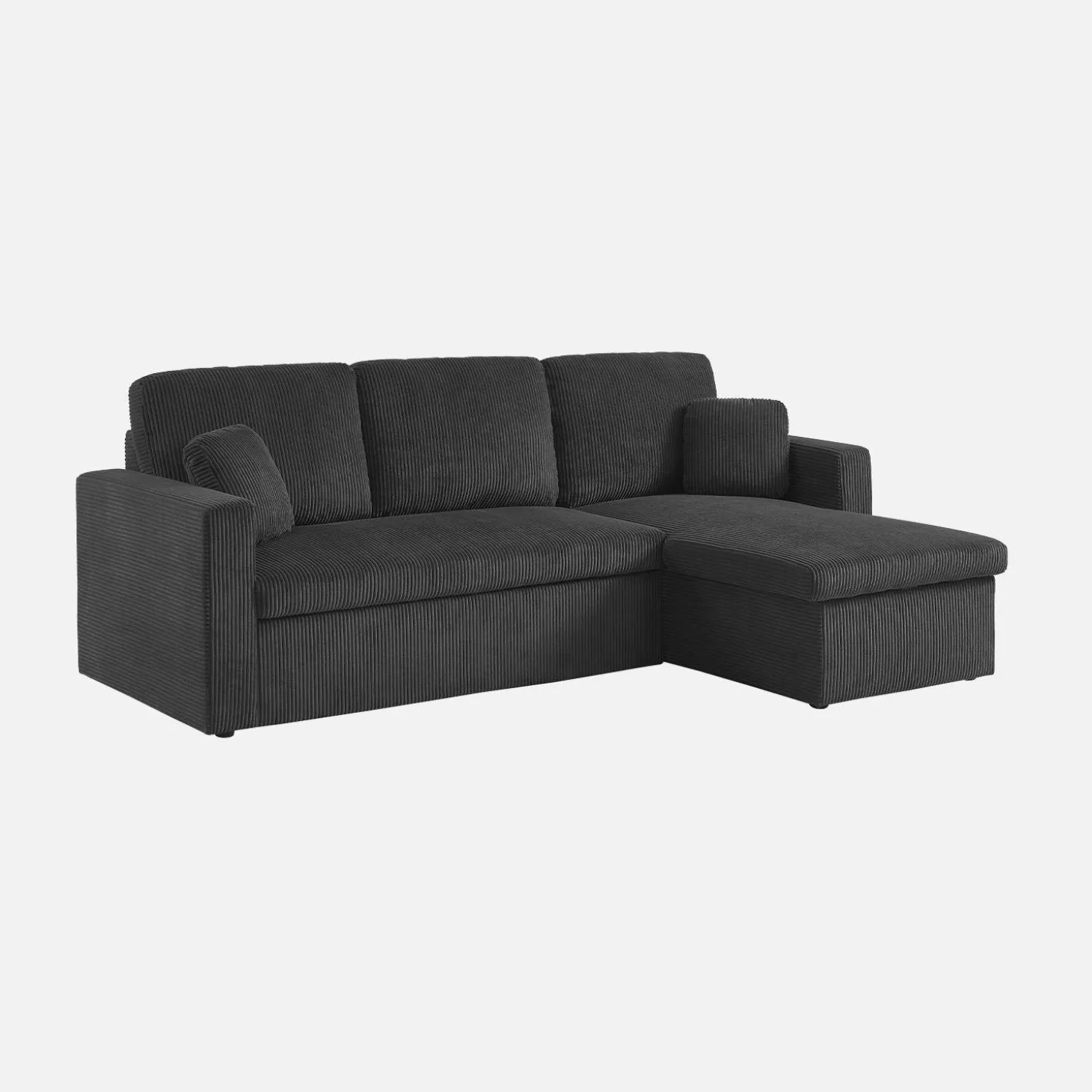 Sofá-cama de canto conversível, 3 lugares