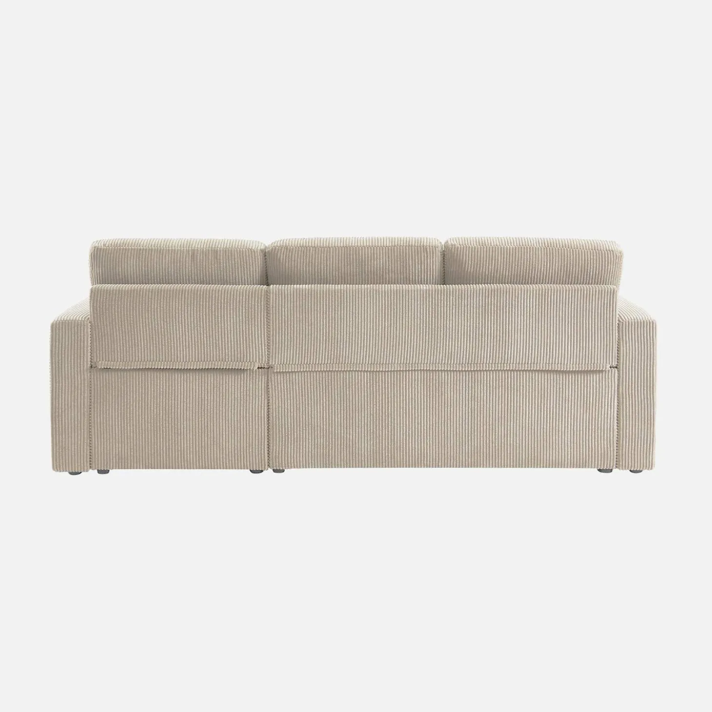Sofá-cama de canto conversível, 3 lugares