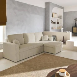 Sofá-cama de canto conversível, 3 lugares