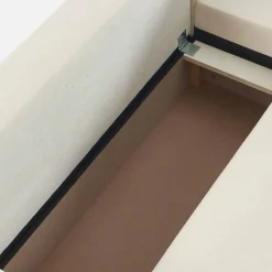 Sofá-cama de canto reversível com arrumação, 3 lugares