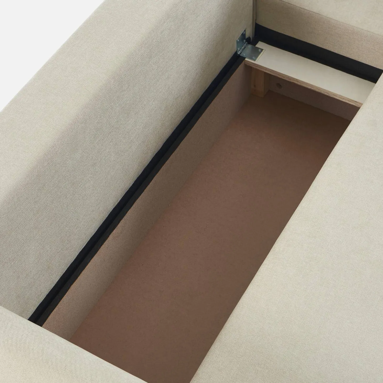 Sofá-cama de canto reversível com arrumação, 3 lugares