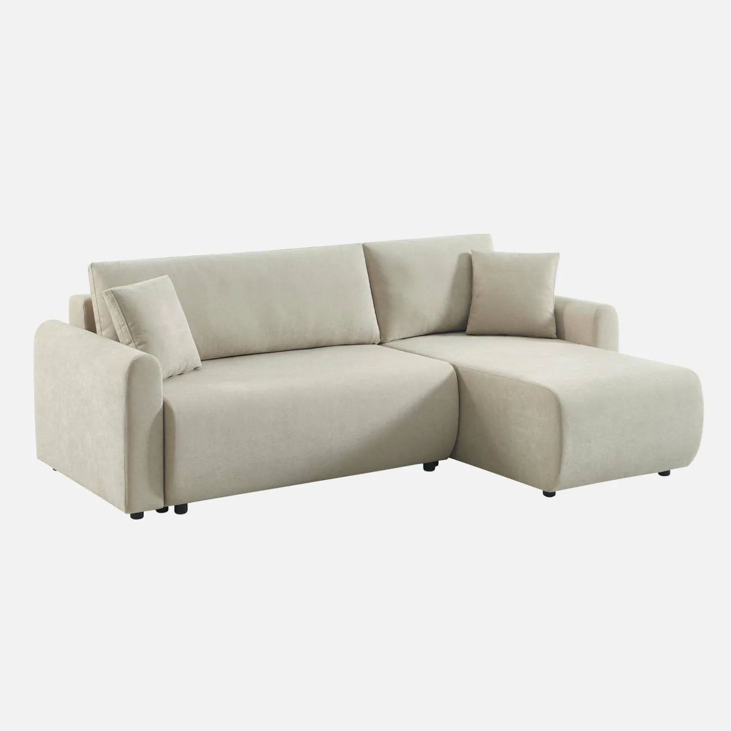 Sofá-cama de canto reversível com arrumação, 3 lugares