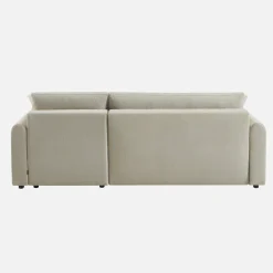 Sofá-cama de canto reversível com arrumação, 3 lugares