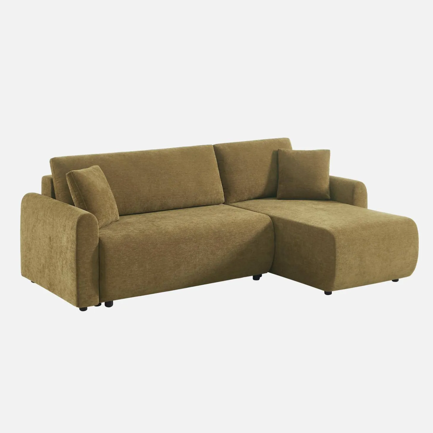 Sofá-cama de canto reversível com arrumação, 3 lugares