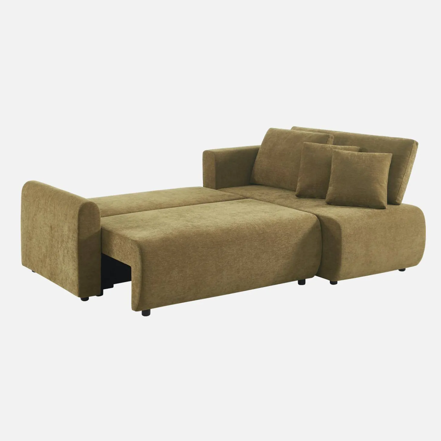 Sofá-cama de canto reversível com arrumação, 3 lugares
