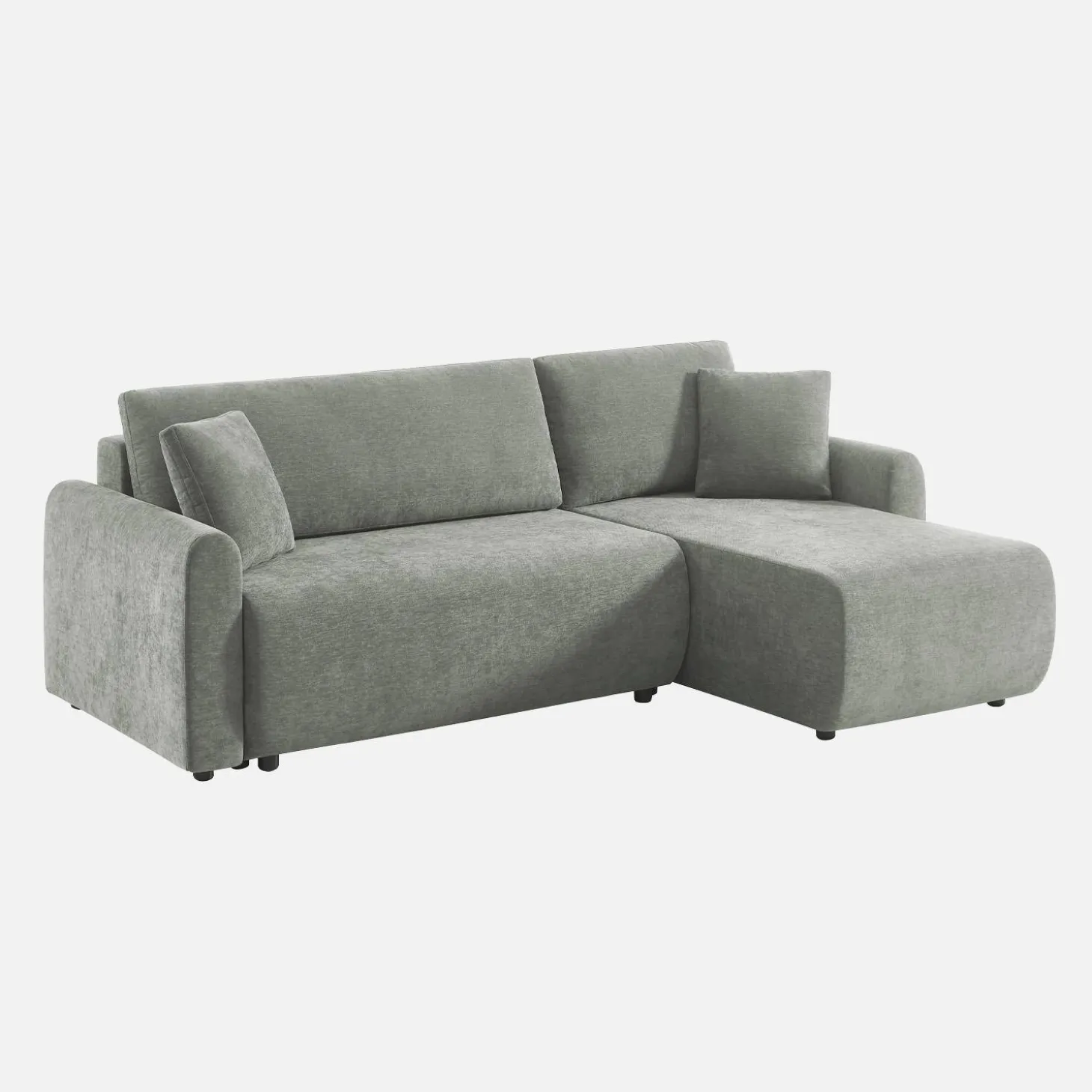 Sofá-cama de canto reversível com arrumação, 3 lugares