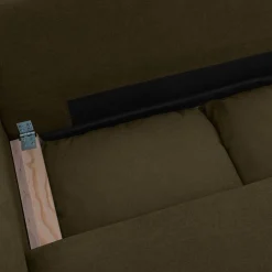 Sofá-cama de canto reversível em tecido chenille, 3 lugares