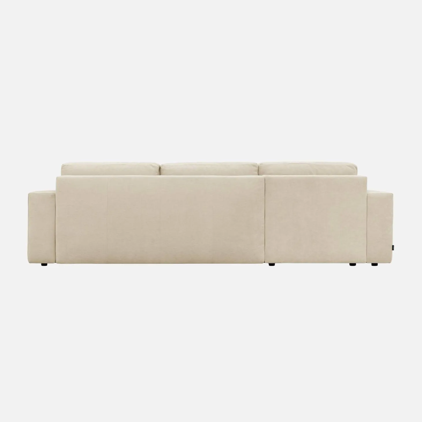 Sofá-cama de canto reversível em tecido chenille, 3 lugares