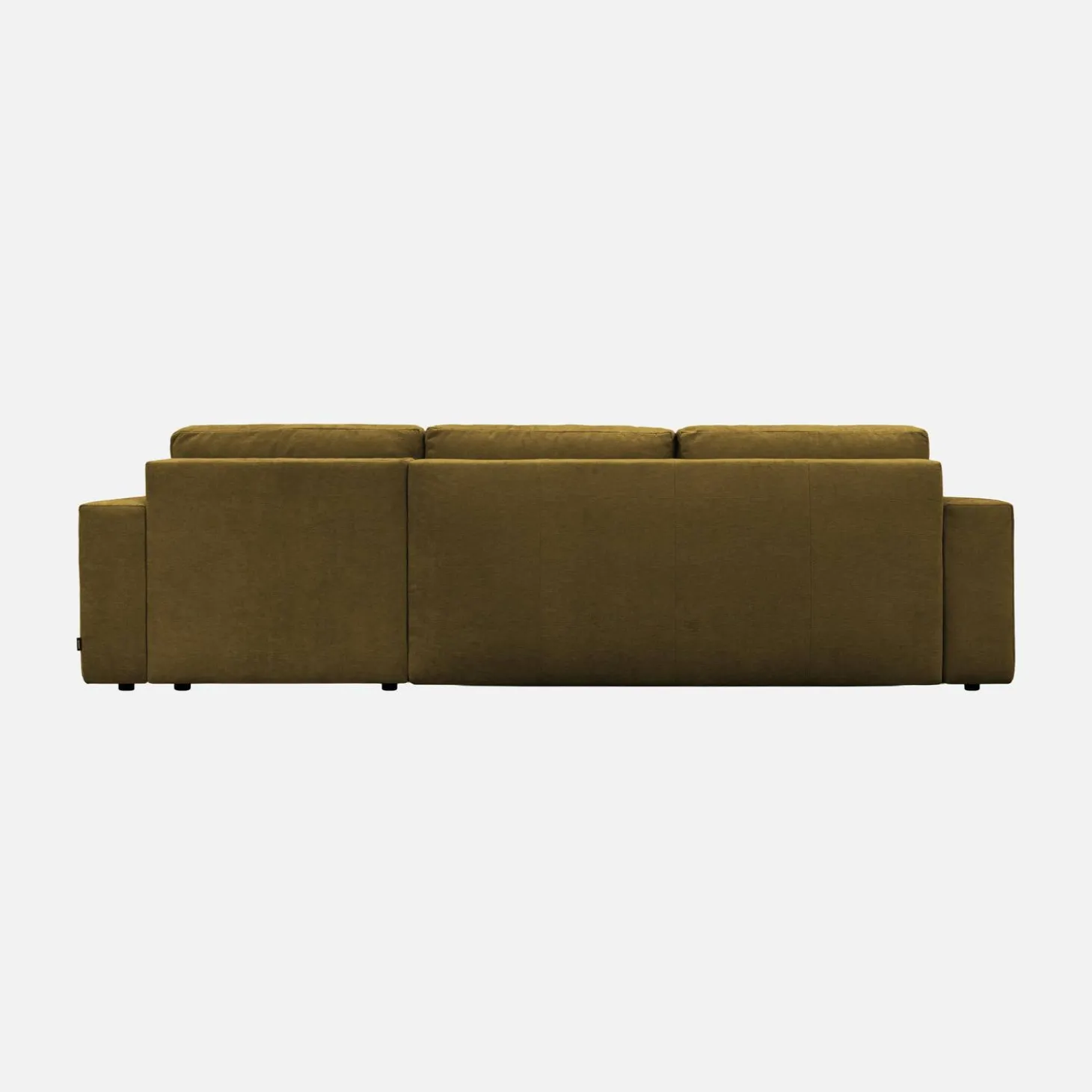 Sofá-cama de canto reversível em tecido chenille, 3 lugares