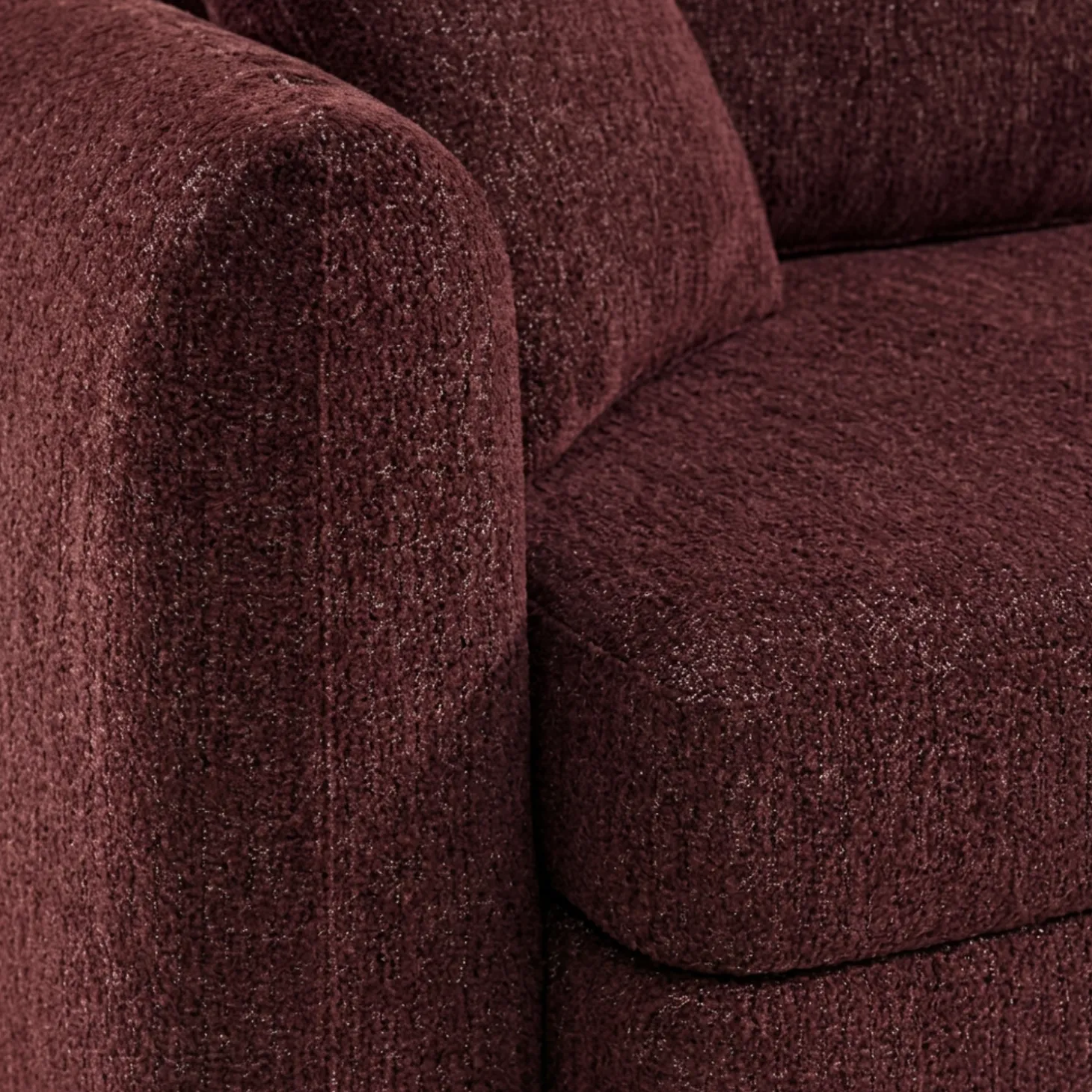 Sofá-cama em tecido bouclé, 3 lugares