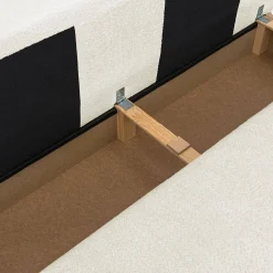 Sofá-cama em tecido bouclé, 3 lugares