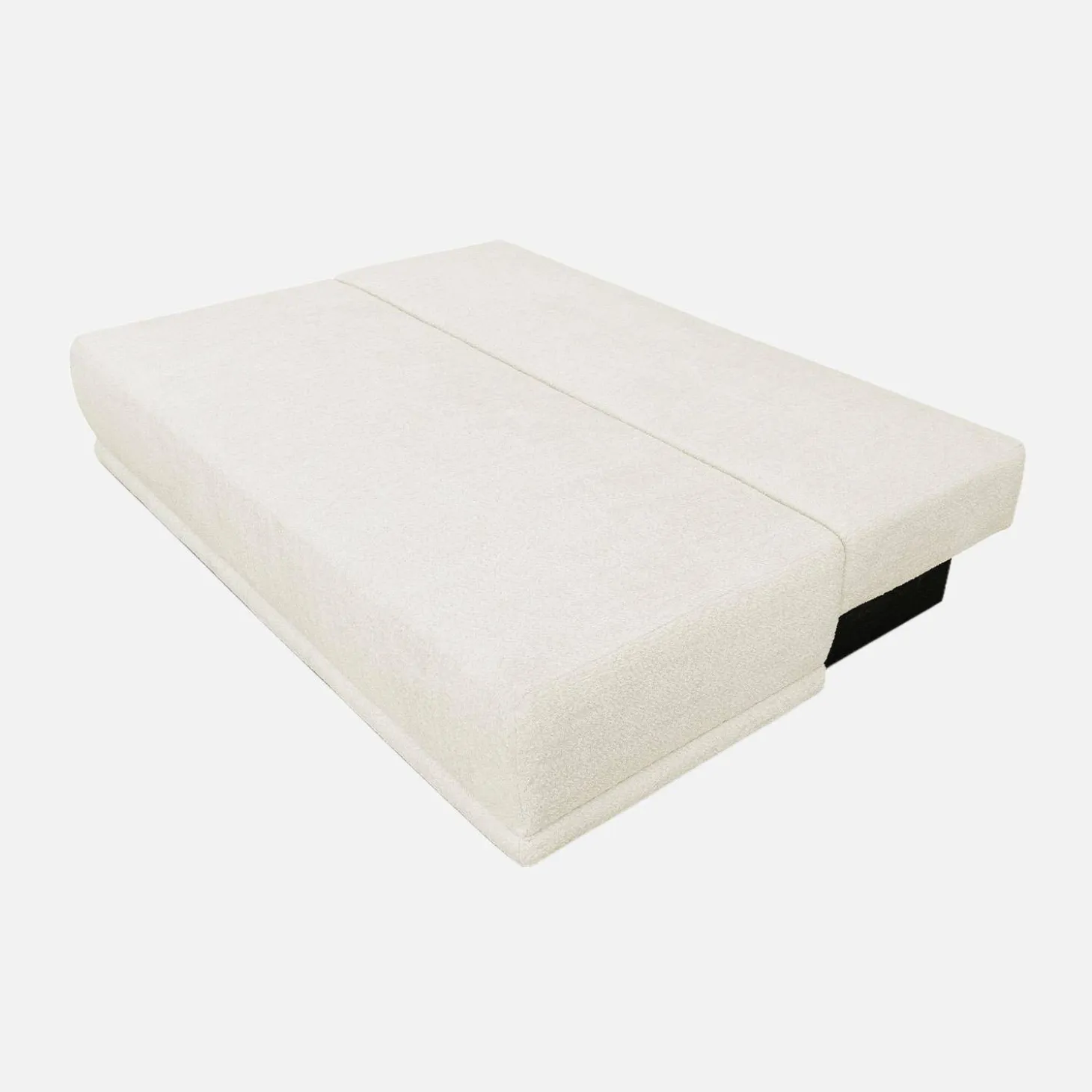 Sofá-cama em tecido bouclé, 3 lugares