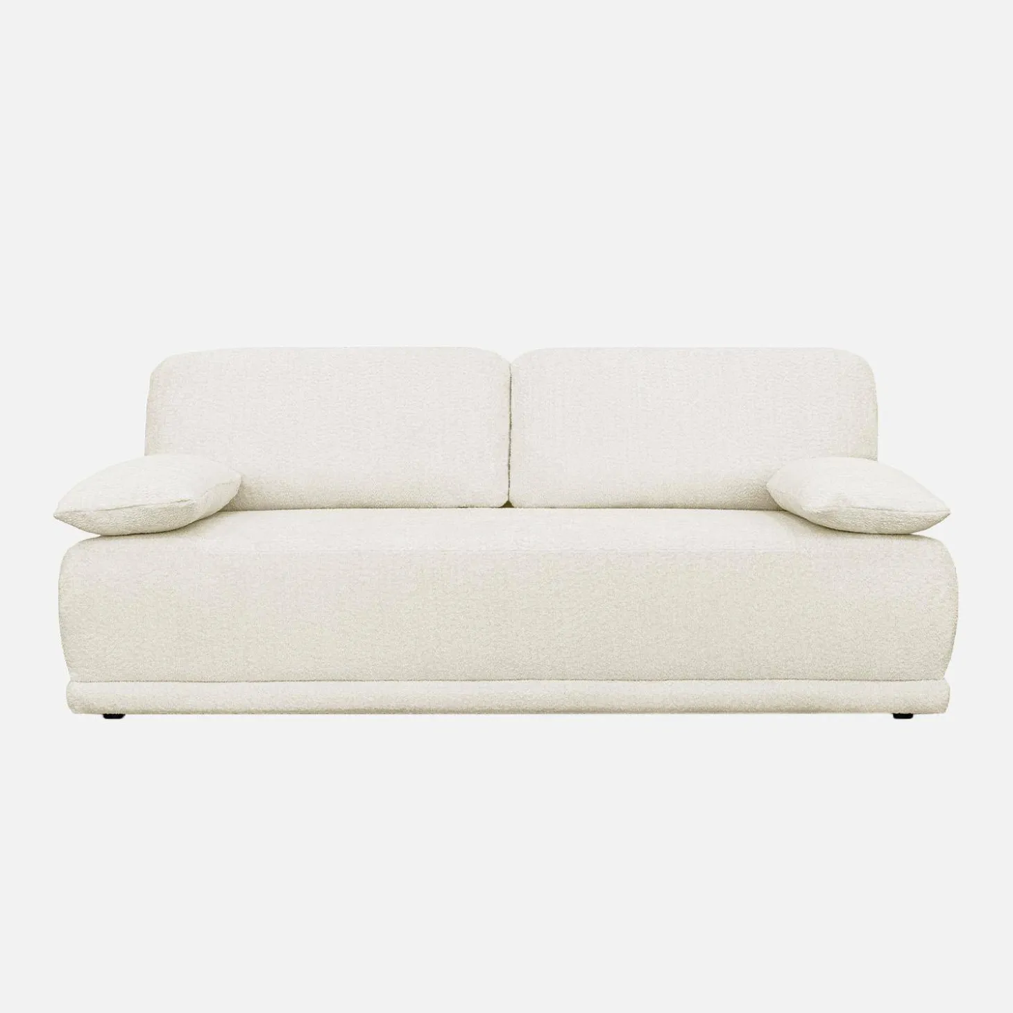 Sofá-cama em tecido bouclé, 3 lugares