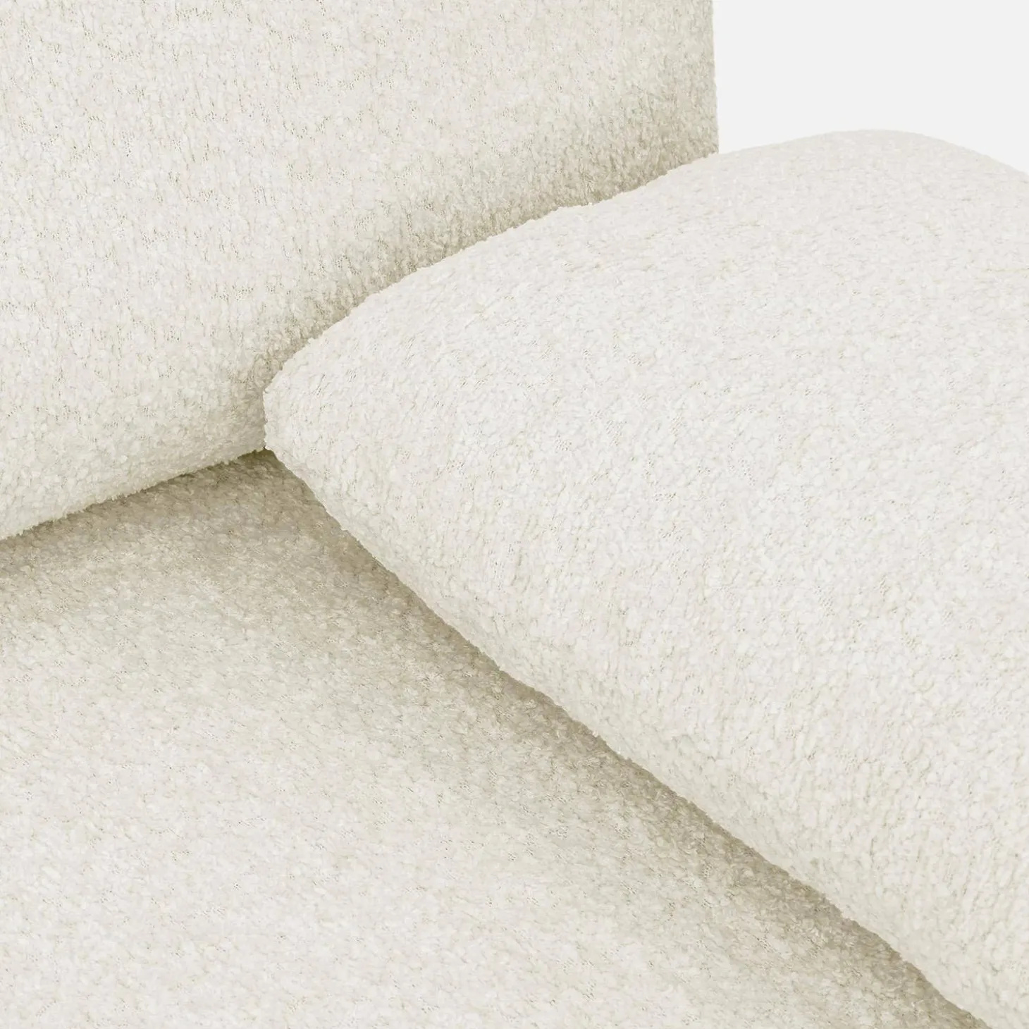 Sofá-cama em tecido bouclé, 3 lugares