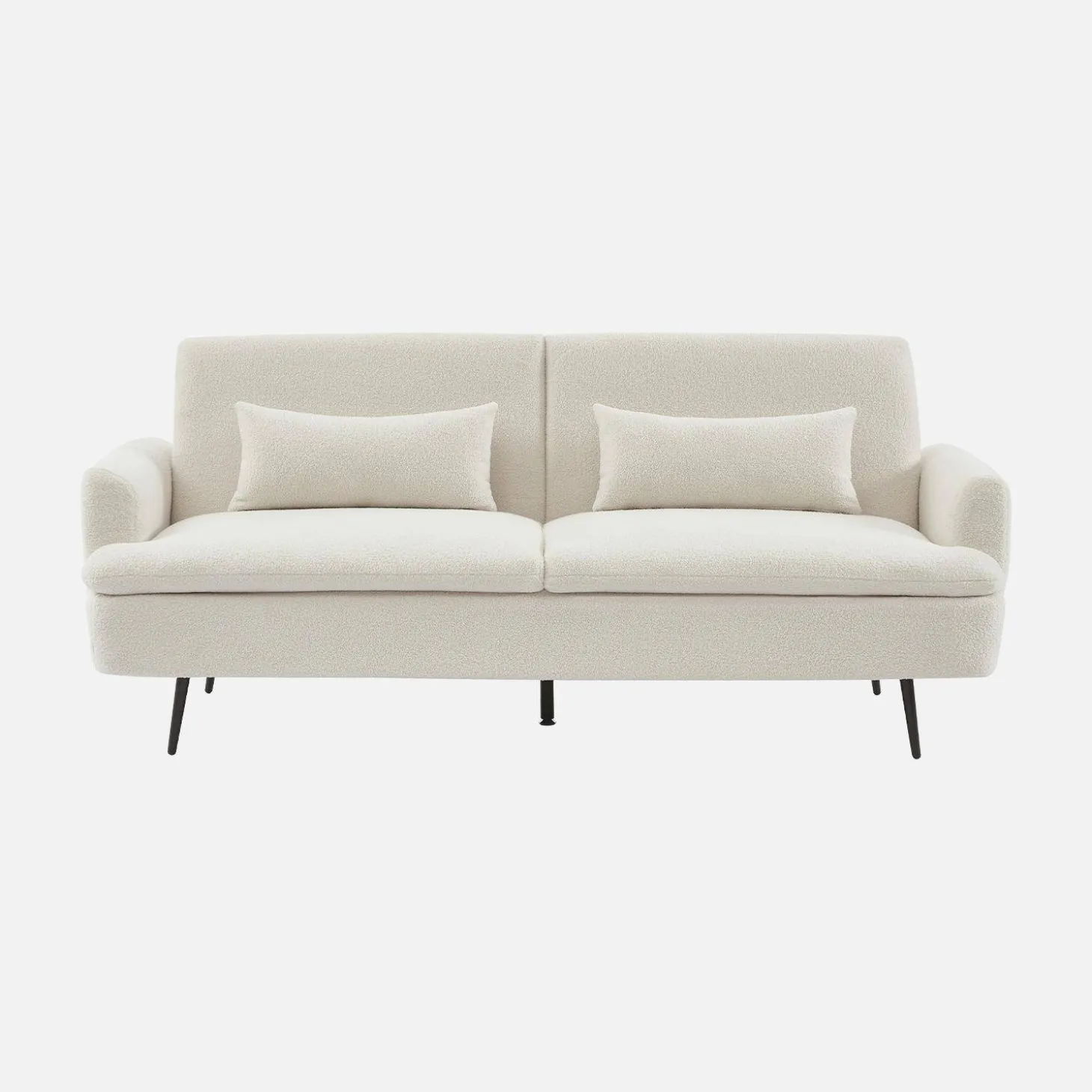 Sofá-cama em tecido bouclé, 2-3 lugares
