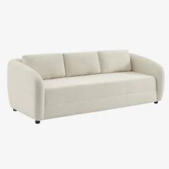 Sofá-cama em tecido chenille, 3 lugares