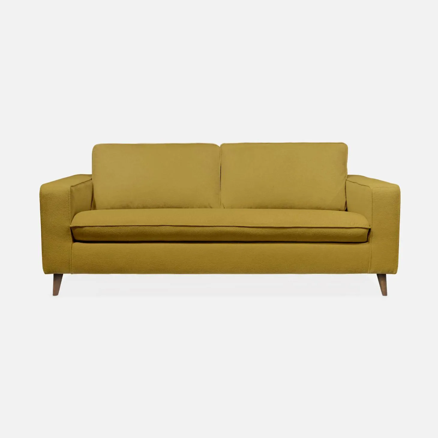 Sofá-cama em tecido com colchão, 3 lugares