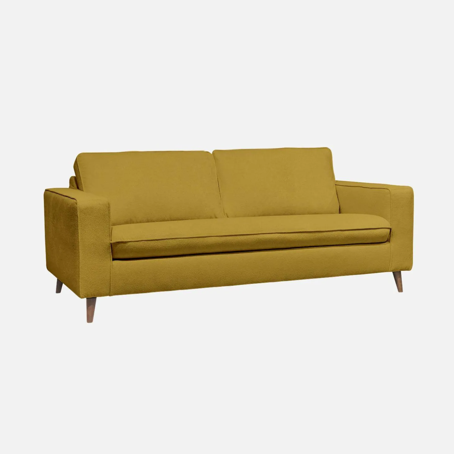 Sofá-cama em tecido com colchão, 3 lugares