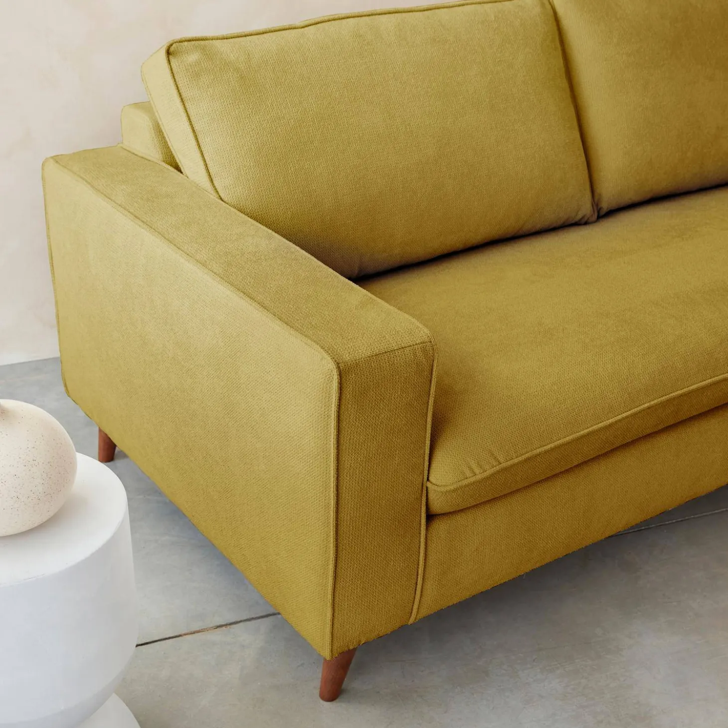 Sofá-cama em tecido com colchão, 3 lugares